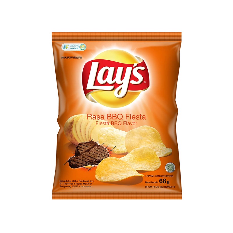 

Lay's Snack Potato Chips Bbq Fiesta 68G - Alhanan/04
