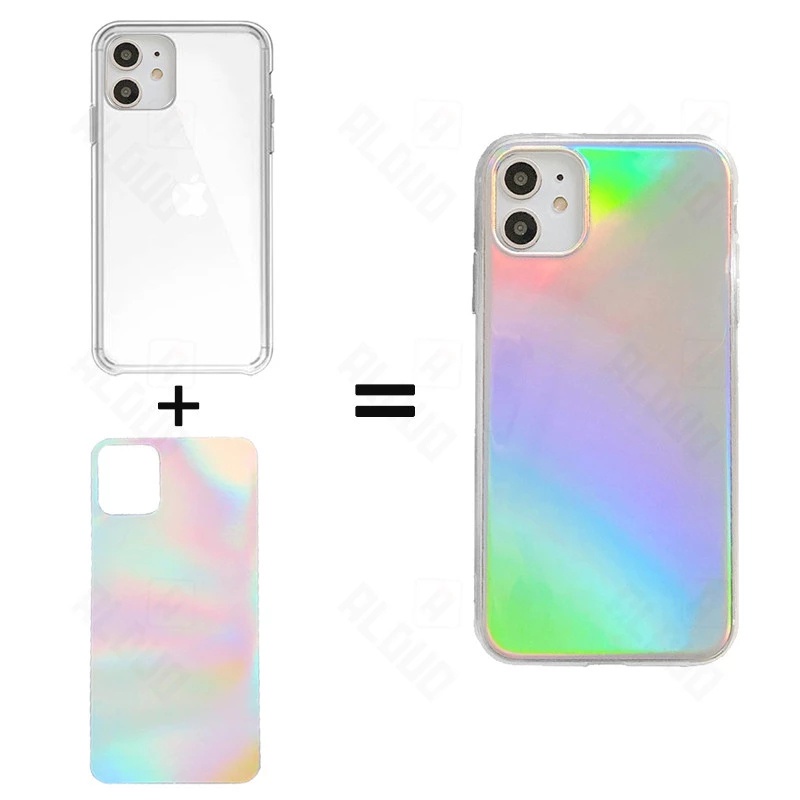 Soft Case Silikon Transparan Motif Laser 3D Untuk iPhone 14 Pro Max 13 Pro Max 12 MiNi 11 X XS XR 7 8 Plus 6S