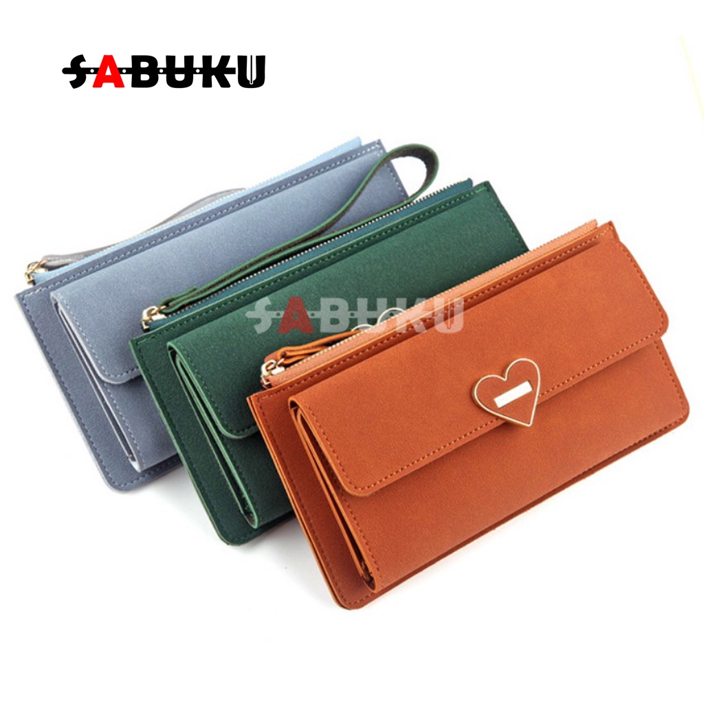 Dompet Wanita Elegan Dompet Panjang Fashion Korea Model Simple -083