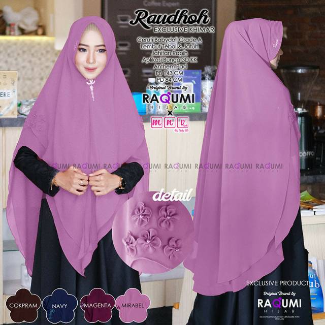 READY JILBAB RAUDHOH EXCKUSIF KHIMAR/SOLO GROSIR MURAH