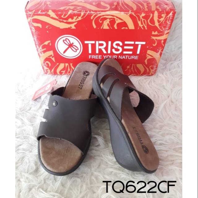 Sendal Kulit Sintetis Polos Brand MATAHARI Triset  Shopee 