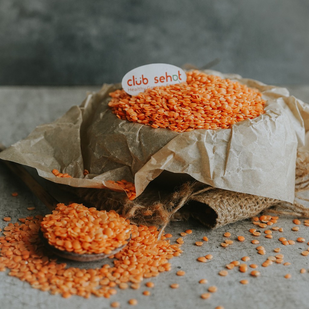 

Club Sehat - Lentils Orange / Miju-miju / Kacang Lentil Orange (Merah) 1 KG
