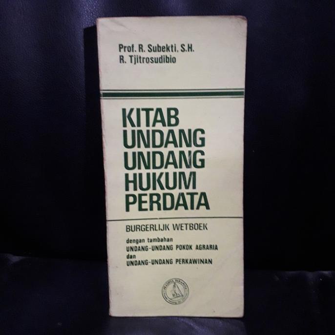 

Buku Kitab Undang undang - KUHPerdata Burgerlijk Wetboek BERGARANSI