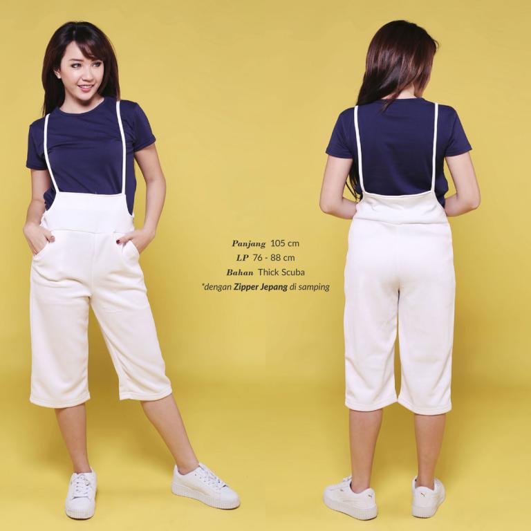 JUMPSUIT (NO INNER) / Celana Kodok Non Jeans Fashion Kekinian Trendy TJ 006