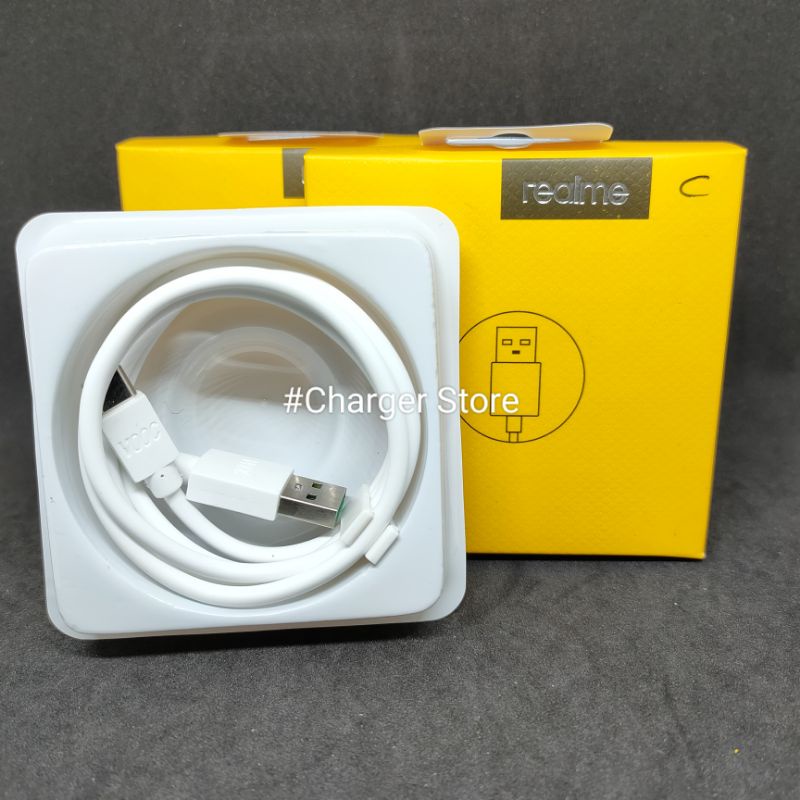 Kabel Data ORIGINAL Type C Fast Charging VOOC Realme 5 Pro C17 C25 Narzo X2 X3 Realme 6 7 8