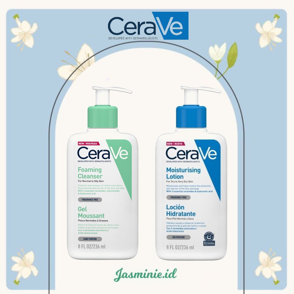 [SALE!] Cerave Moisturising Lotion 236 ml / Cerave Foaming Facial Cleanser 236ML face wash original