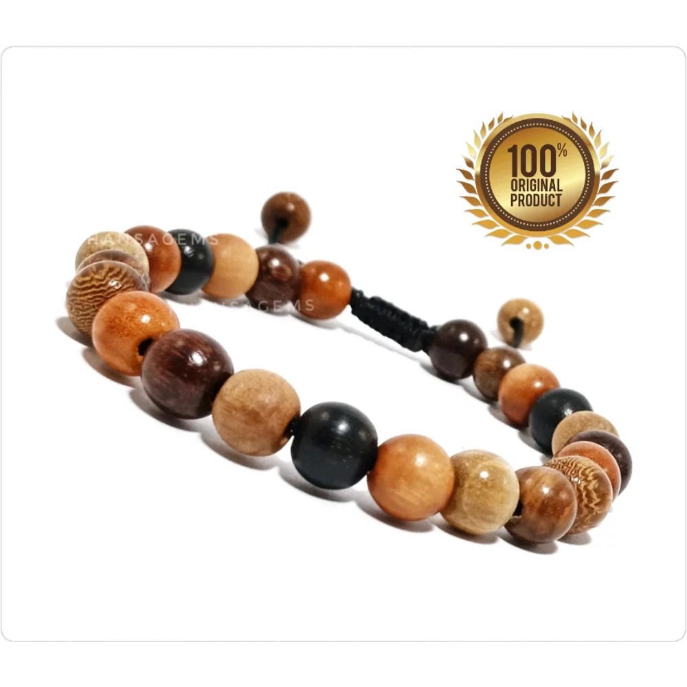 GELANG KAYU KOMBINASI 8 JENIS KEREN DIM 8MM MODEL TALI SHAMBALA AKSESORIES PERHIASAN KAYU ORIGINAL