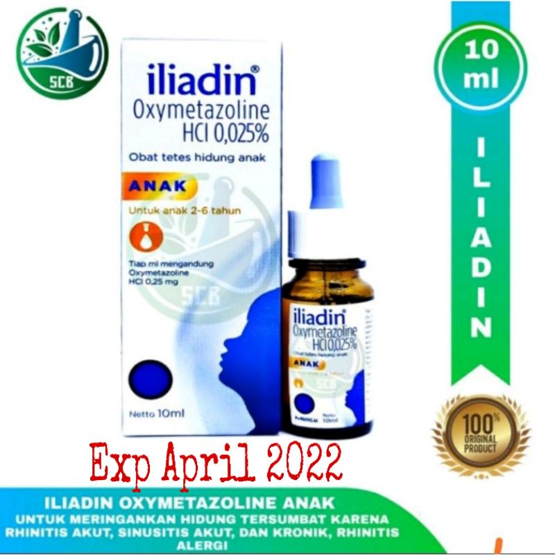 Iliadin Anak 10ml - Exp April 2022 - Obat Tetes Hidung Anak