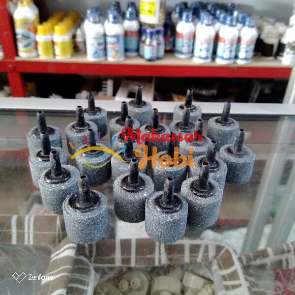 Batu Aerator Gendut 2 cm Airator Air Stone Airstone Aquarium Akuarium