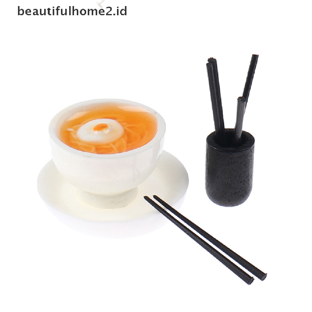 (beautifulhome2.id) 1 Set Mainan Miniatur Ramen Jepang Untuk Aksesoris Rumah Boneka