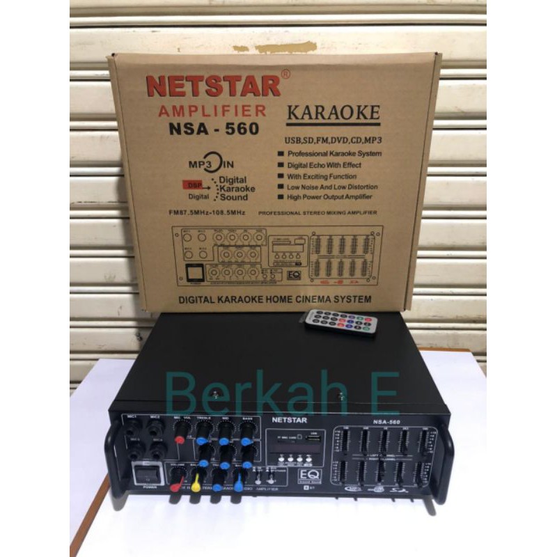 Amplifier NETSTAR NSA-560 Usb Bluetooth Fm Radio