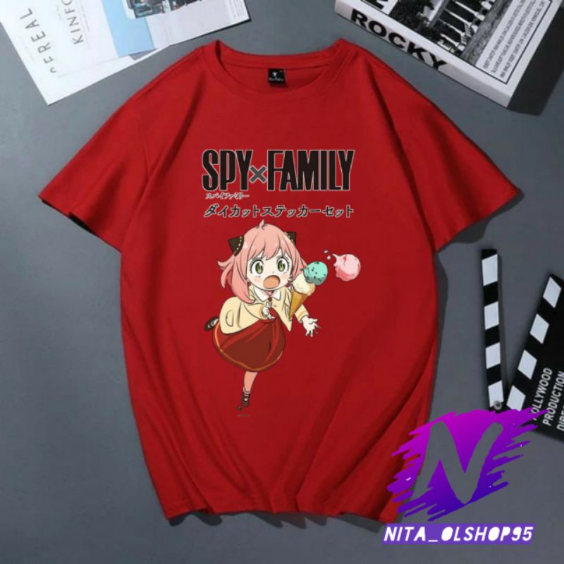 kaos anak Anya spy family baju anime anak Anya spy X family populer