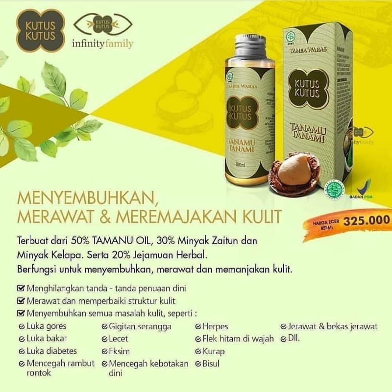 Minyak Tanamu Tanami (Tanamu oil)