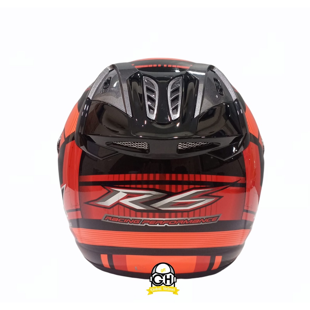 HELM NHK R6 CUBE BLACK RED NHK R-6 MOTIF CUBE BLACK RED