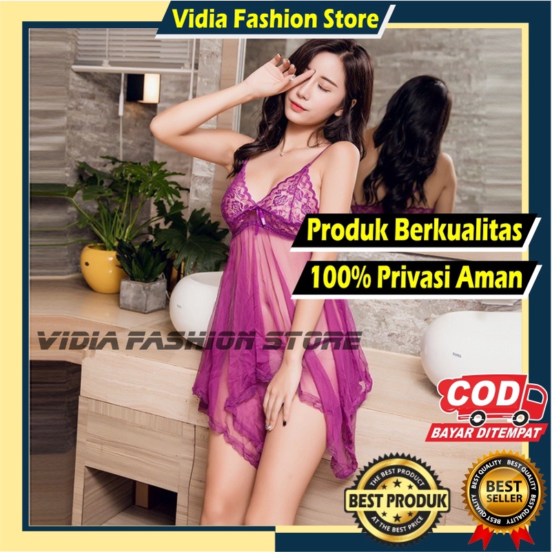 Baju Tidur Lingerie Lingeri Lengerie Kimonen Mini Dres Gress Daster Sleepwear Wanita Perempuan Cewek