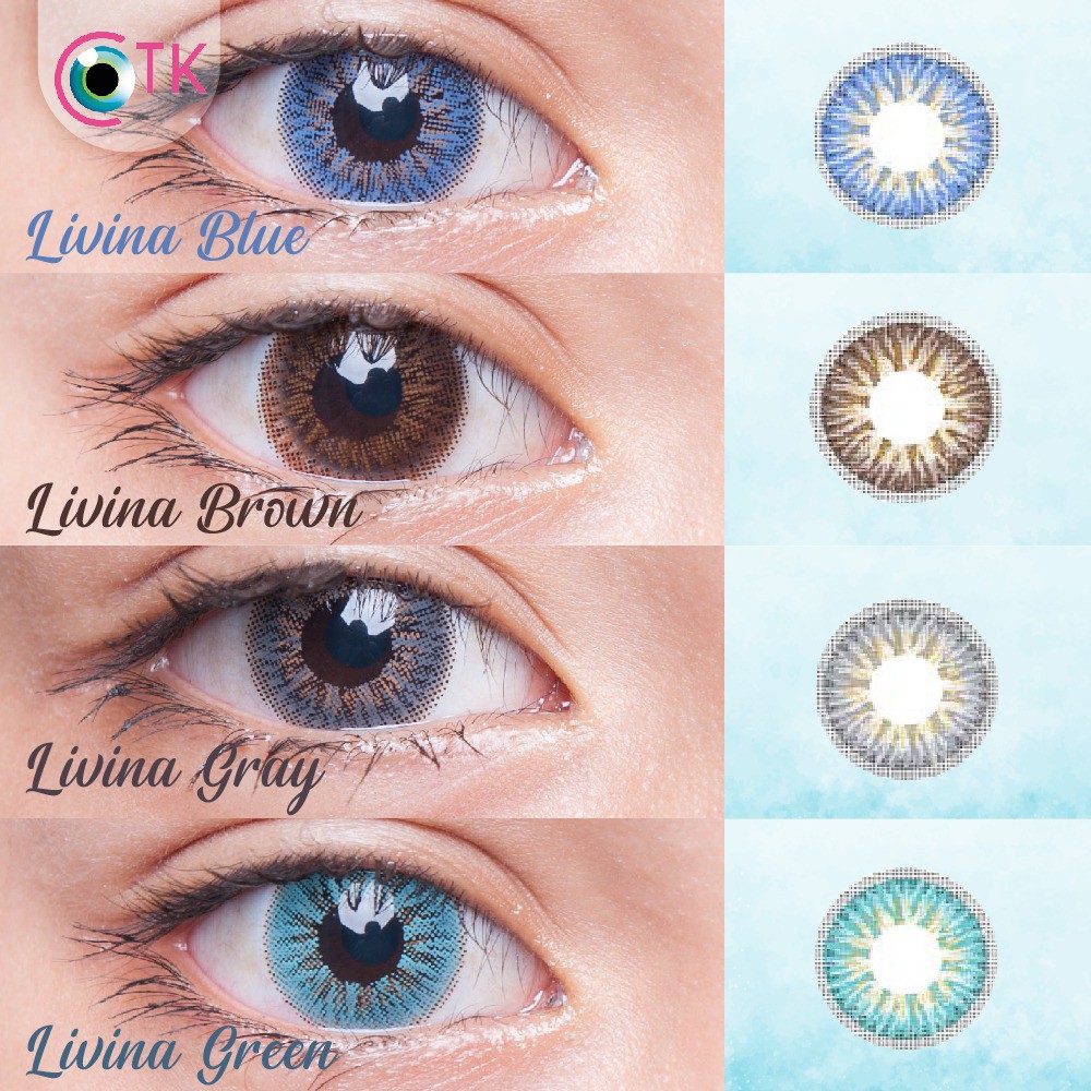 FREE LENS CASE  ORIGINAL SOFTLENS DIAMETER 15 Softlens LIVINA MINUS korea softlens SOFTLENS WARNA MINUS