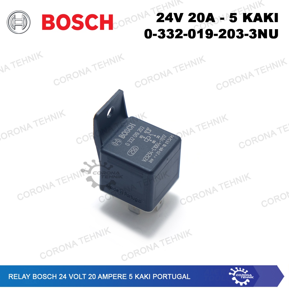 Portugal - Relay Bosch 24 Volt 20 Ampere 5 Kaki - 0-332-019-203-3NU