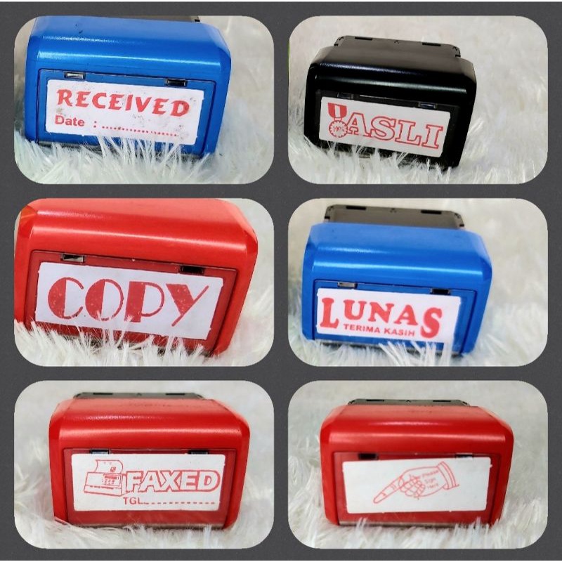 

Stempel Trodat Printy 3911 Lunas Terimakasih/Asli/Cash/Copy/Credit/Urgent/Fax Tgl/Confidential/Sign Here