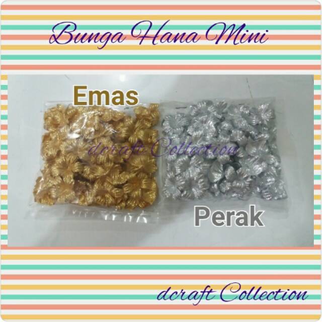 Bunga Hana Mini Emas / Perak