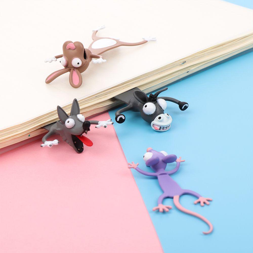 Wonder 3D Bookmark Shiba Inu Panda Ocean Series Alat Tulis Kreatif Penanda Buku Lucu