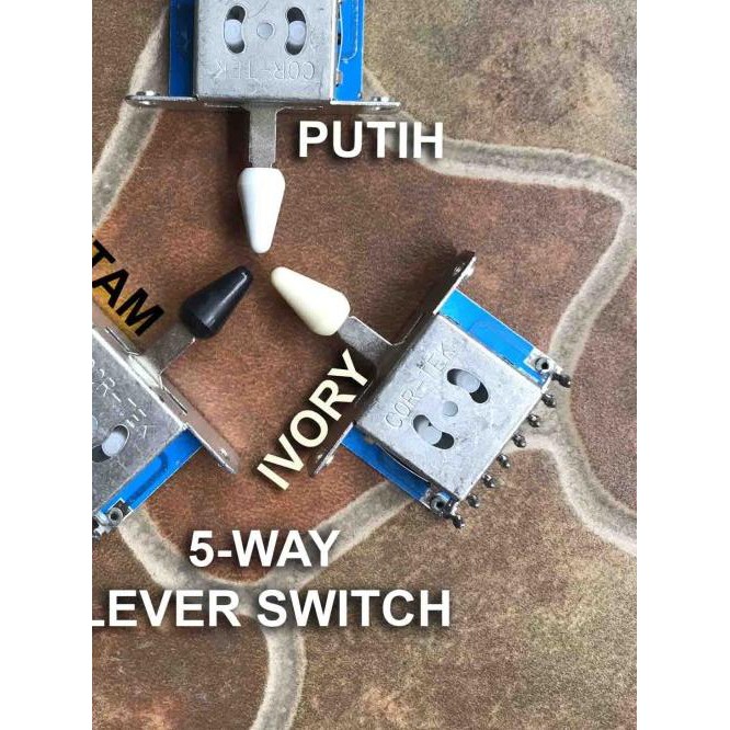 ✺ 5 Way Lever Switch Gitar Cor Tek Selector Guitar Pickup 5way Cor-Tek ←