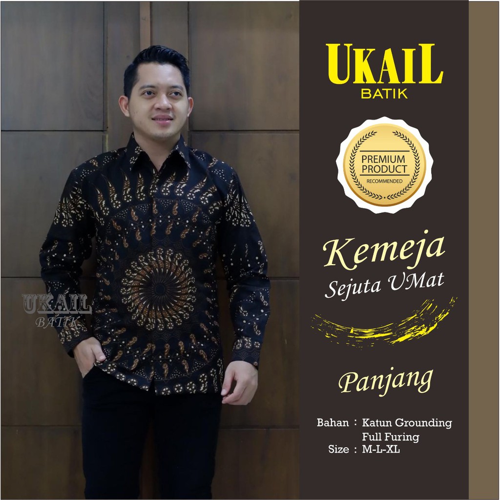 SEJUTA UMAT UKAIL KEMEJA BATIK SOLO PRIA LENGAN PANJANG LAPIS FURING ATASAN BATIK PREMIUM MODERN KATUN HALUS MERAK PATI SATYO BIRU PARANG GEDHE PEKSI SANDING ABDI SUMEBAR DWI ANGSA MANUK ALAM SALENDRA BIRU PUTRO PEKSI MANUK ALAM WAYANG PRABU WAYANGAN BIMA