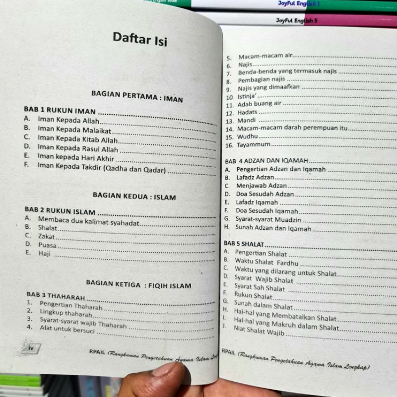 Buku RPAIL Untuk SD, SMP, SMA dan UMUM : Rangkuman Pengetahuan Agama Islam Lengkap