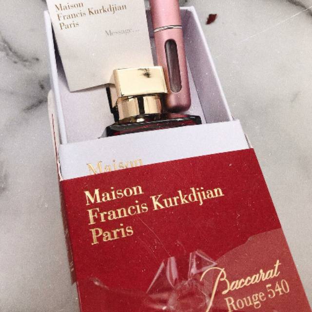 Decant Maison Francis Kurkdjian Mfk Paris Baccarat Rogue 540 Extrait 5ml Shopee Indonesia