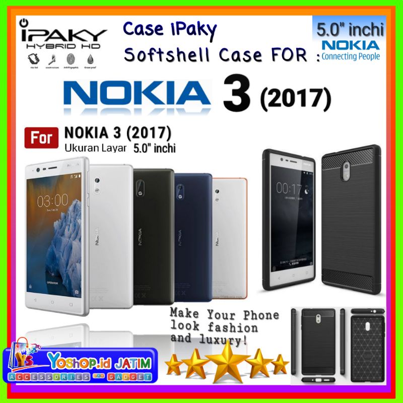 Casing Case NOKIA 3 (5.0"inchi) | Soft Case iPaky NOKIA 3 (2017)