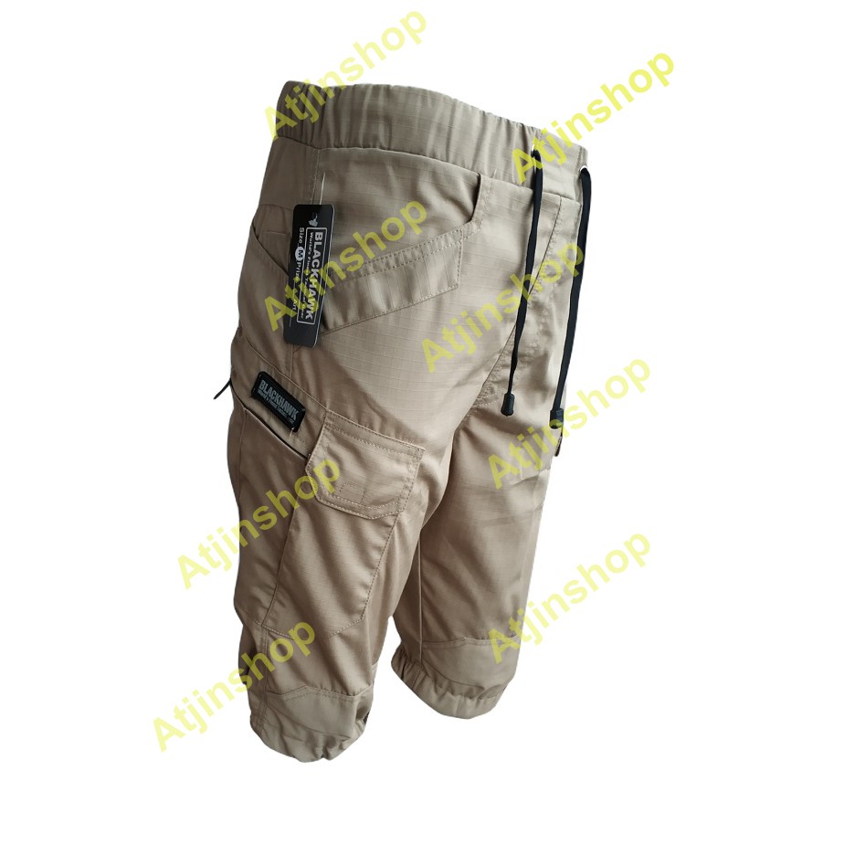 Celana JOGER Tactical Pendek 3/4 PDL Kargo Short Pants [KREM - ABU- HITAM-BIRU]