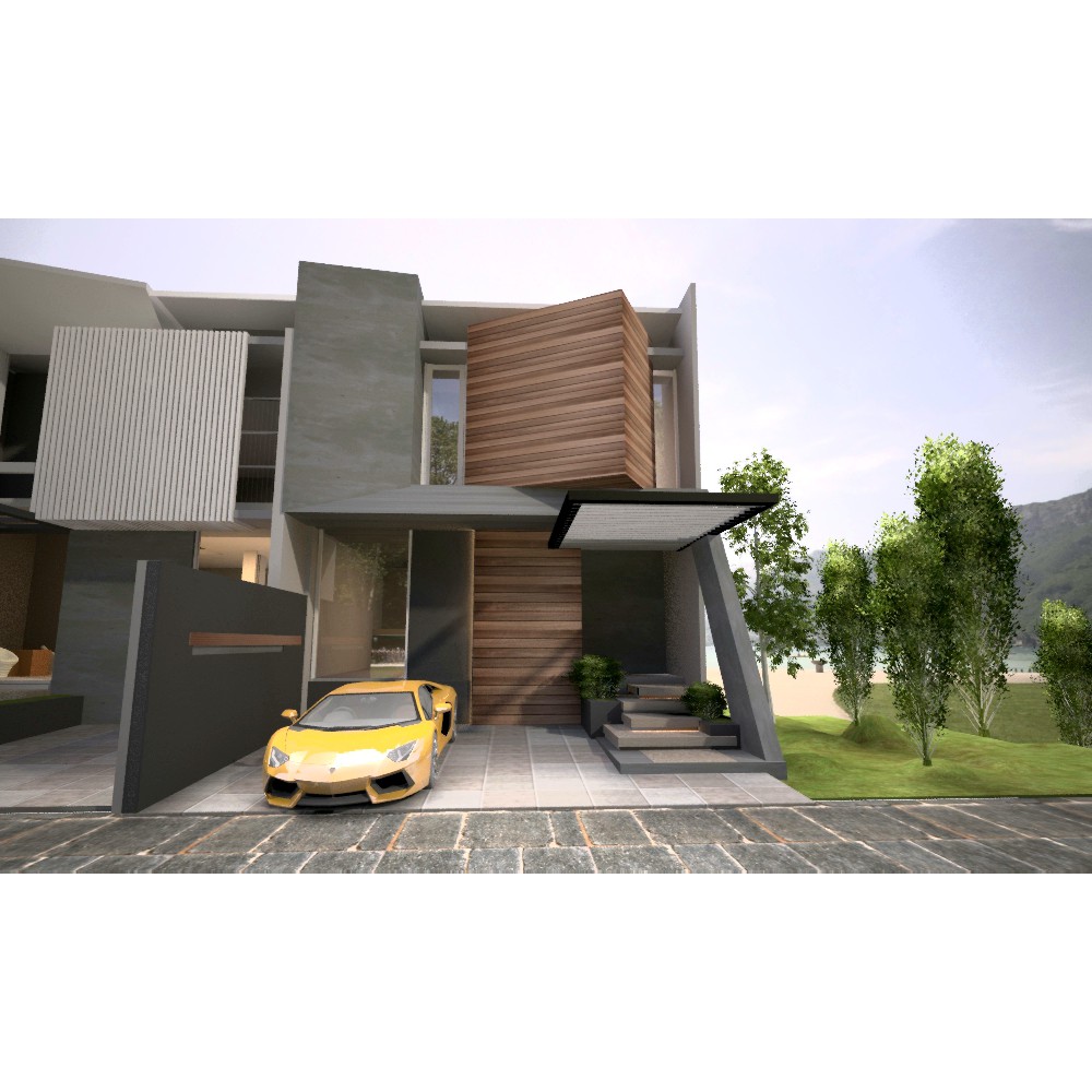 Jual Desain Rumah Modern Minimalis 2 Lantai Type 130 Ukuran 7 X 14 Meter Indonesia Shopee Indonesia