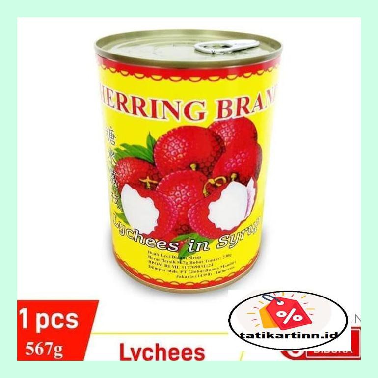 

T4Tksot Herring Brand Full Carton Buah Leci /Lychees In Syrup 567Gr - 1Ctn Sotytat