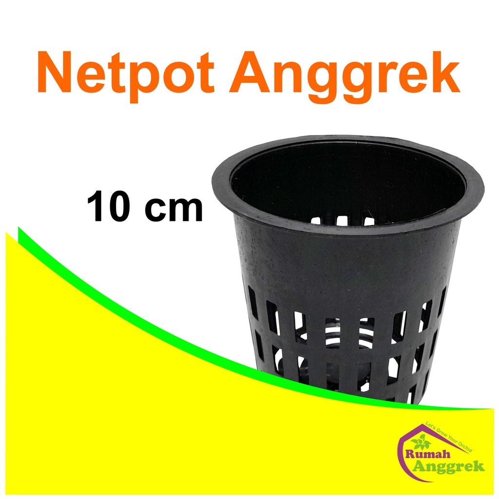 Netpot Anggrek 10 cm dewasa dendrobium bulan net pot jaring dendro hidroponik tanaman
