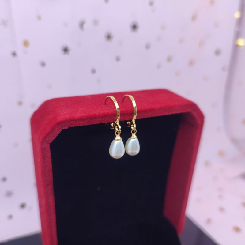 anting dewasa permata 1 pita  jurai yaxiya lapis emas anti karat