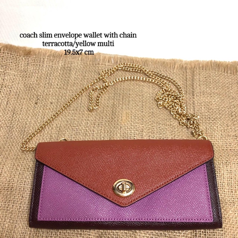 coach slim envelope wallet