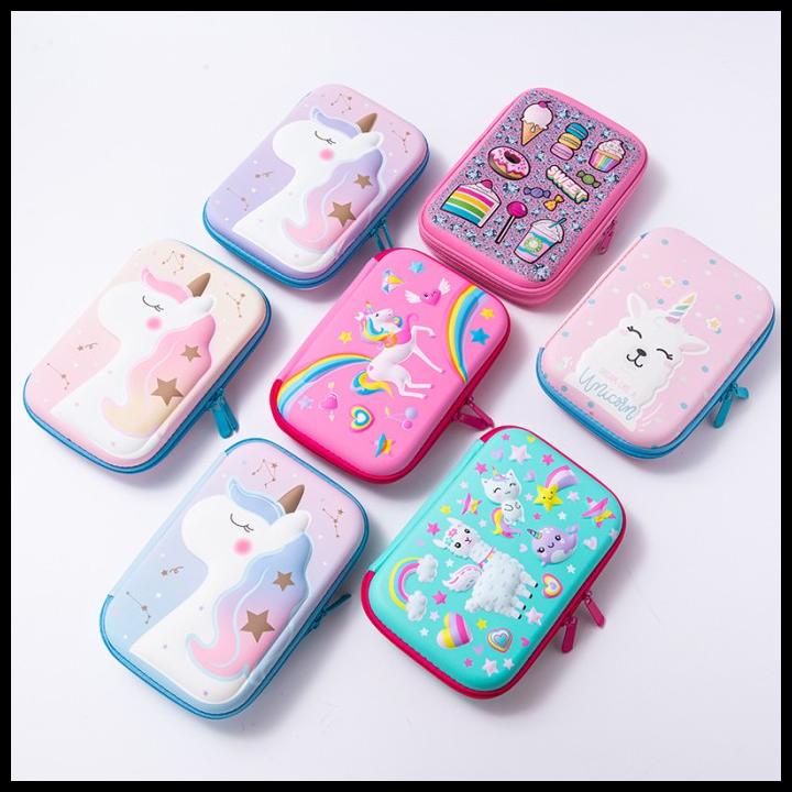 

Vanila | Tempat Pensil Anak Tk/Sd Kotak Pensil 3D Unicorn Karakter Kado Ultah