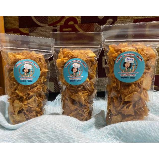 

Keripik Kentang Ebi Bawang Homemade kripik Oleh-oleh khas Jakarta Keripik Kentang Mami