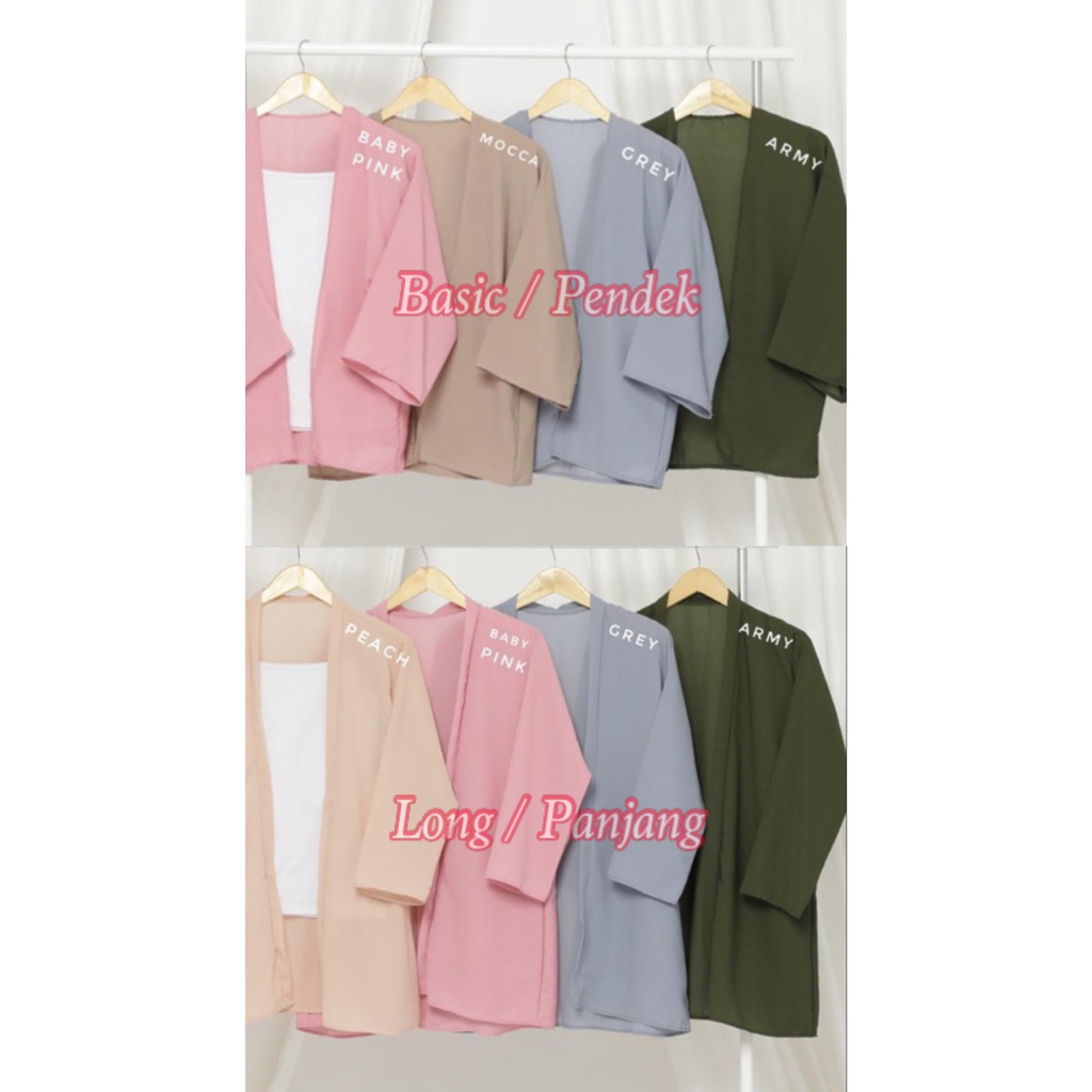 CUCI GUDANG!! BASIC DAILY OUTER / ATASAN WANITA / CARDIGAN FIT TO XXL