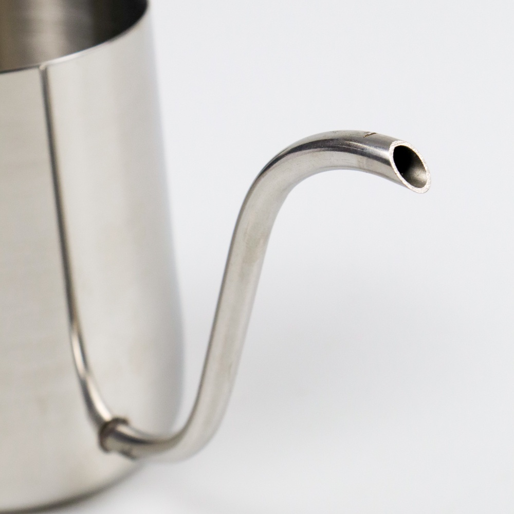 One Two Cups Teko Pitcher Kopi Teh Teapot Drip Kettle Cup Stainless Steel 350 ml - AA0049 - Silver