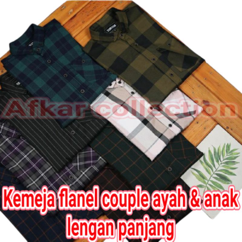 kemeja flanel couple ayah dan anak kemeja flanel anak tanggung
