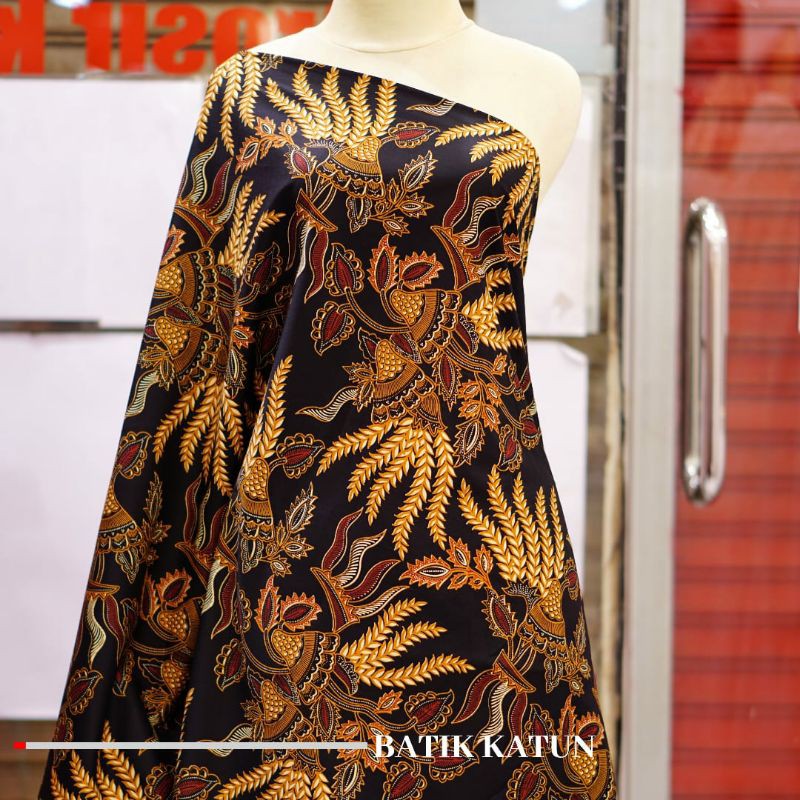 Kain katun jepang meteran motif batik, kain katun jepang motif