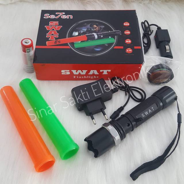 Senter SWAT Police 2 Lalin - 2 Lalin Double Cone Lalu Lintas
