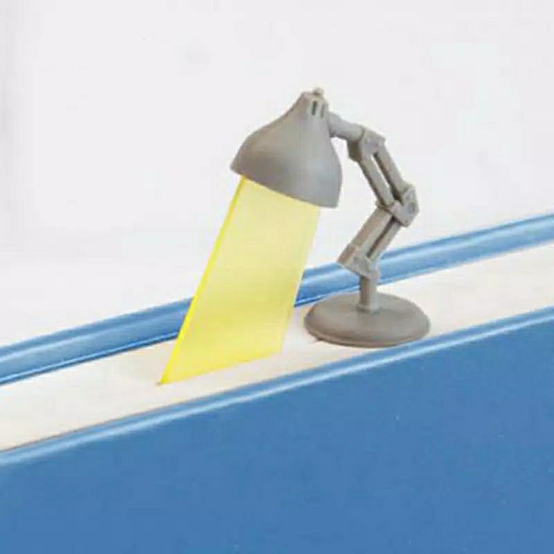 

SLM7 Pembatas Buku Bookmark Bentuk Lampu Baca Lucu Unik Simple Praktis Alat Tulis Stationery