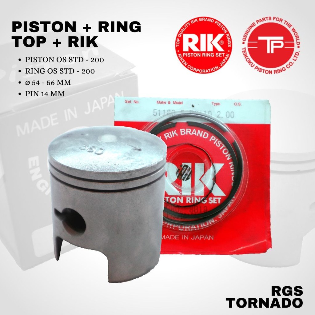 Seher Piston Set TOP RGS Tornado + RING RIK os std - 200