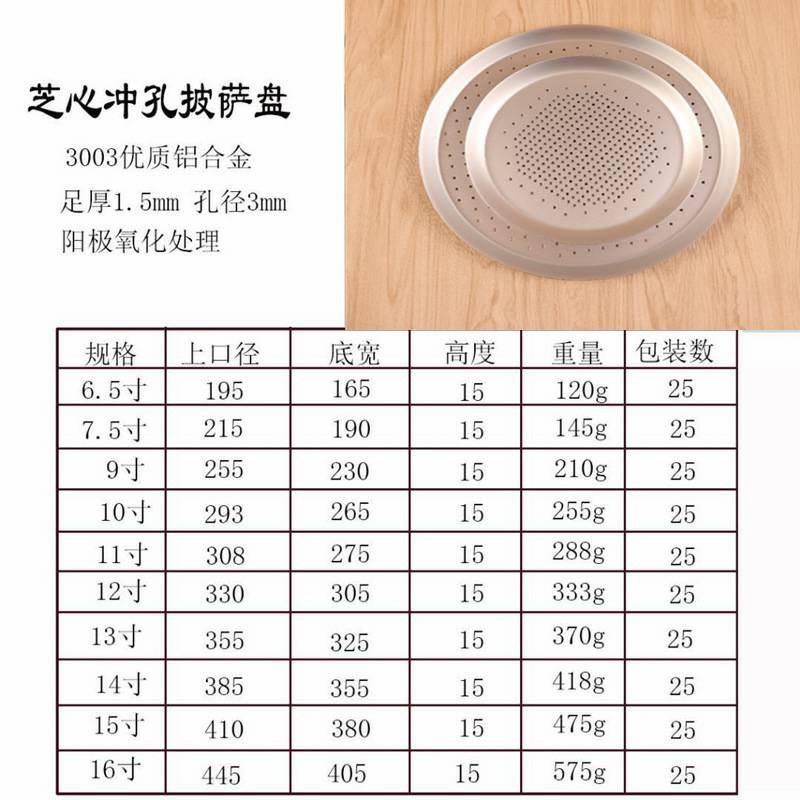 Perforated Round Pizza Pan 10 11 12 inch / loyang bulat