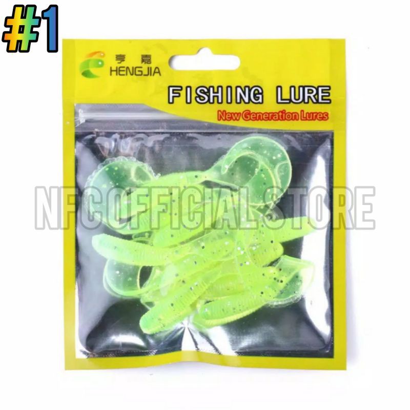 Umpan casting Soft lure 6cm/2gr Umpan karet 1pack isi 10pcs