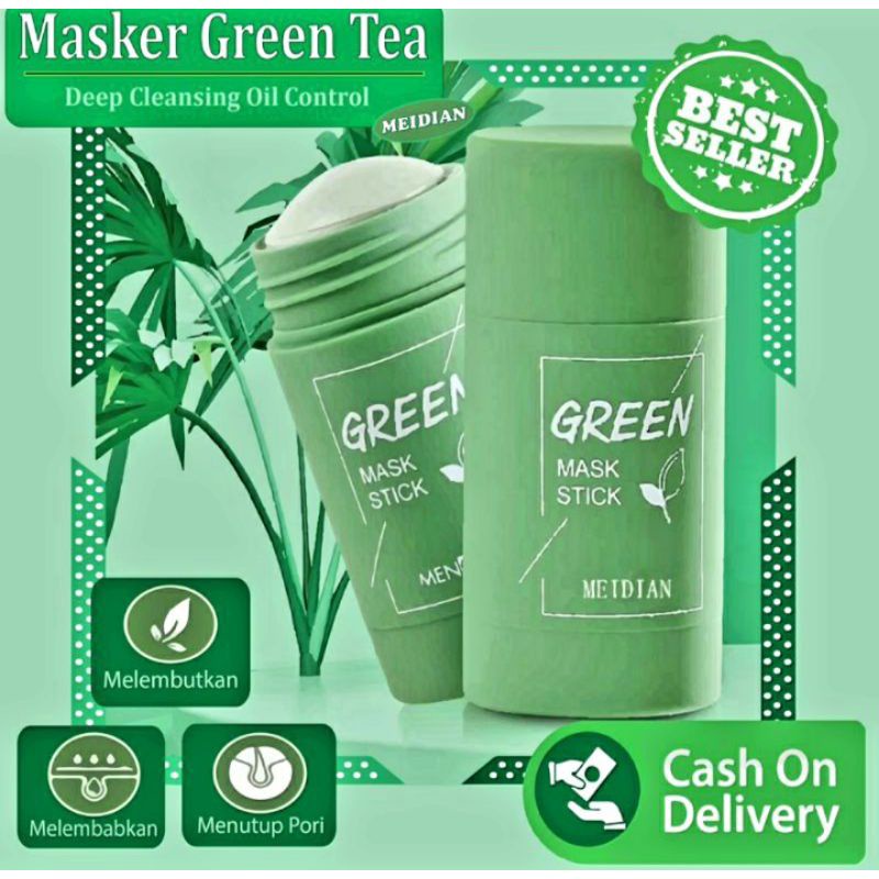 MEIDIAN GREEN MASK STICK UNTUK WAJAH BERJERAWAT ORIGINAL