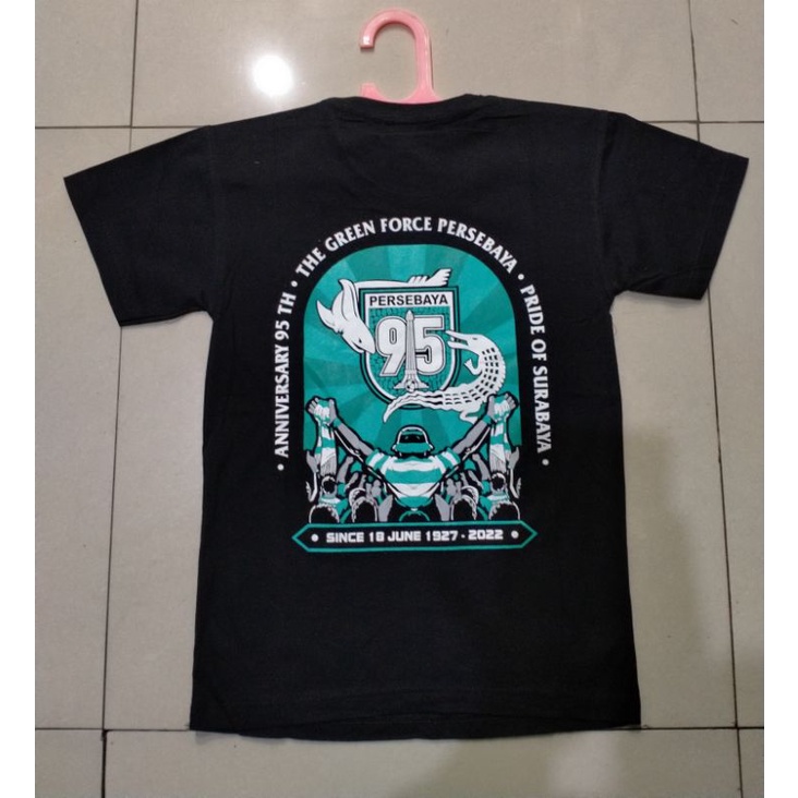 Kaos ANNIVERSARY Persebaya 95 Th Special Edition Hitam 1927 Terbaru Lokal
