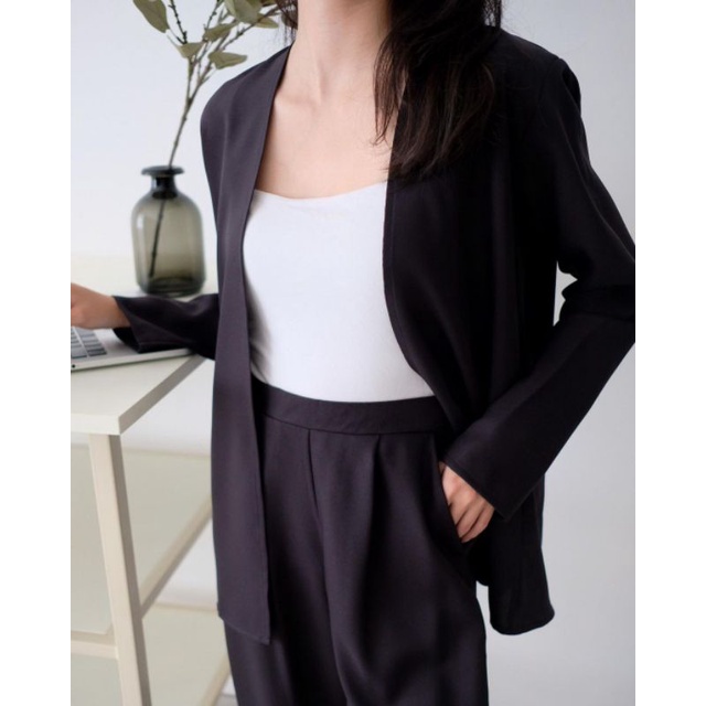 One Set Setelan Wanita Celana Blazer Kantor Formal