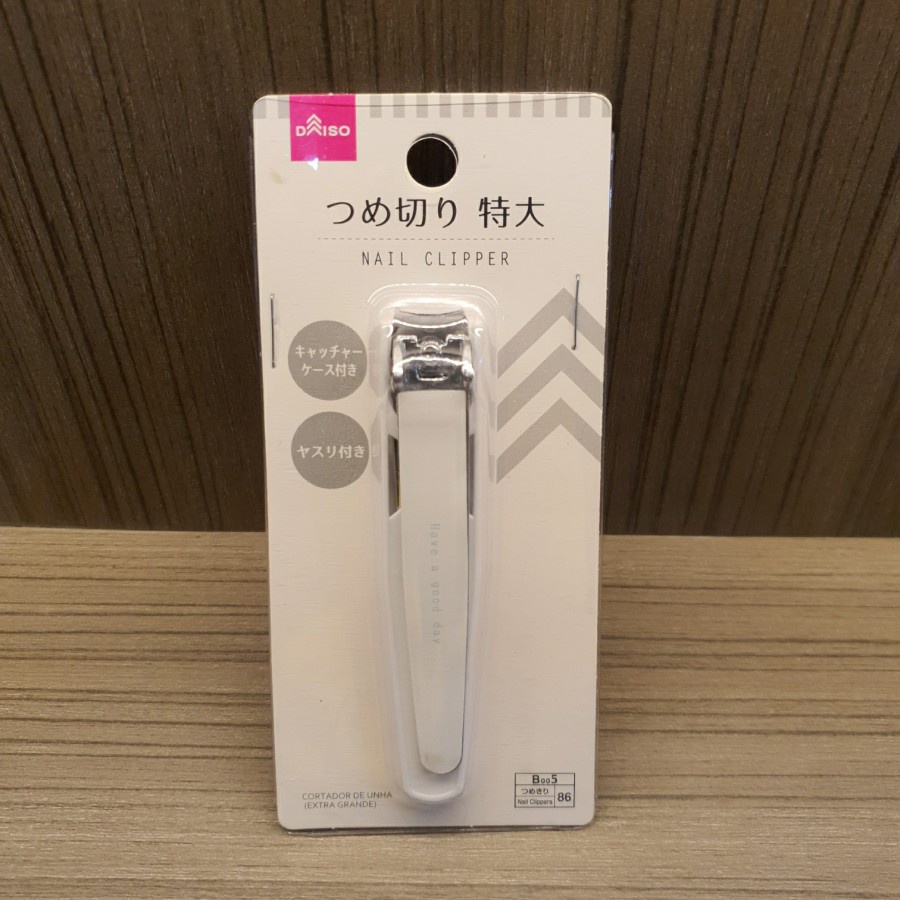 Jual DAISO Nail Clipper Gunting Kuku Daiso White Pemotong Kuku Besar